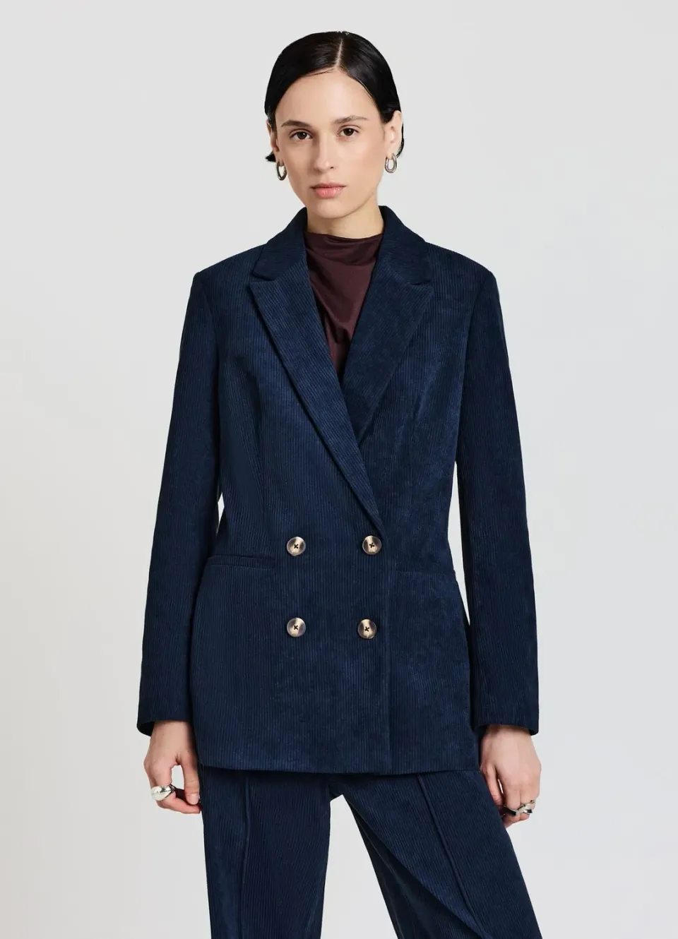 Calliope veste croisée effet velours femme