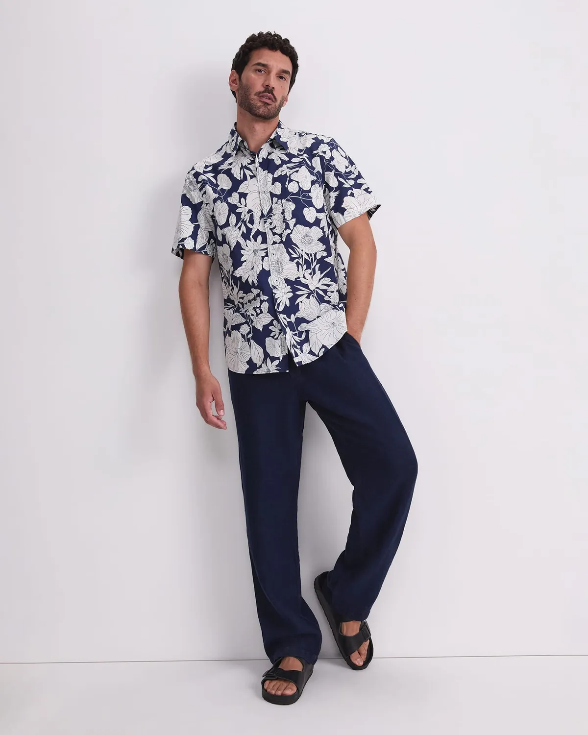 SPORTSCRAFT Caffery pantalon lin homme jambe droite
