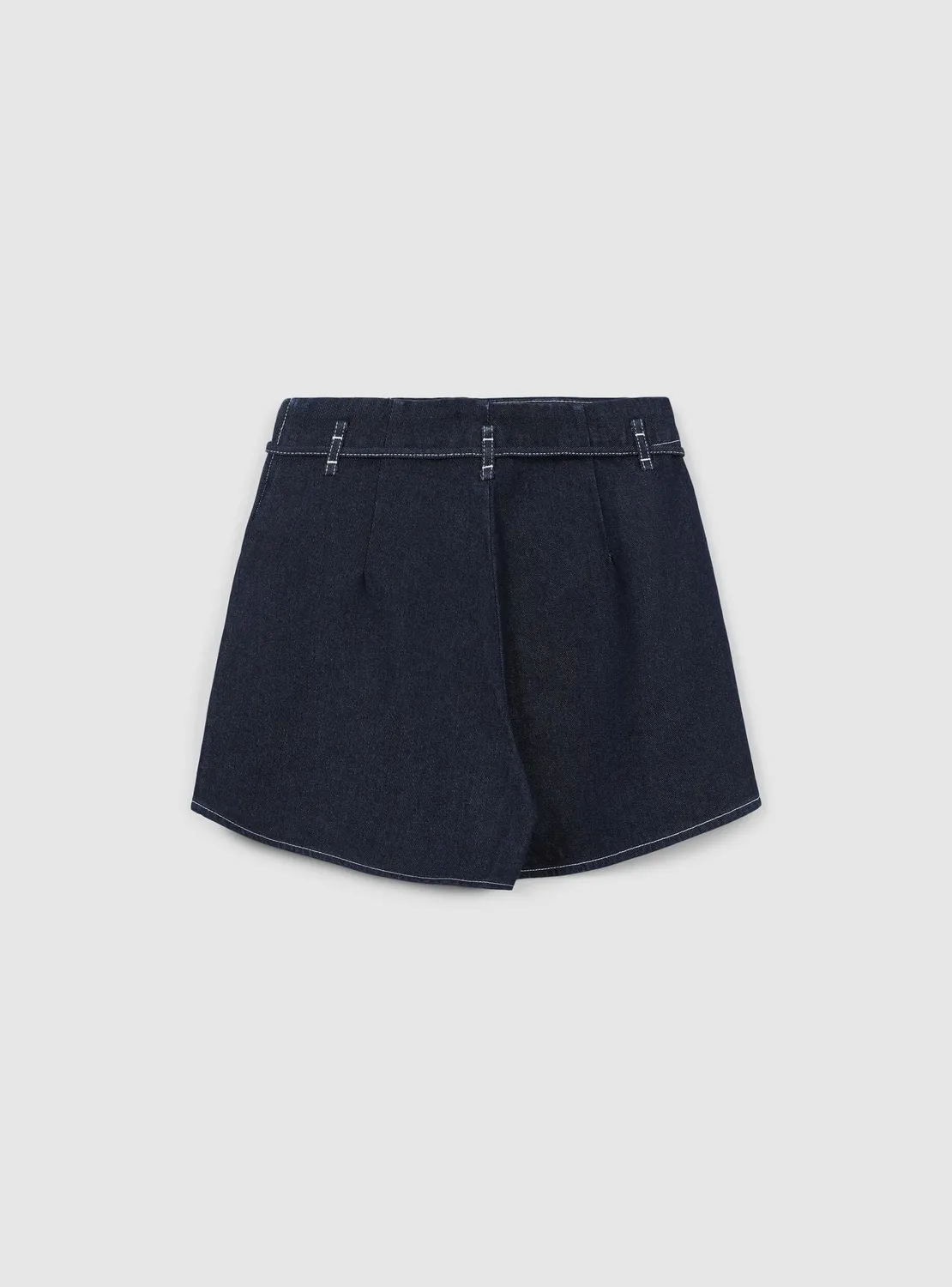Calliope short denim femme coutures contraste