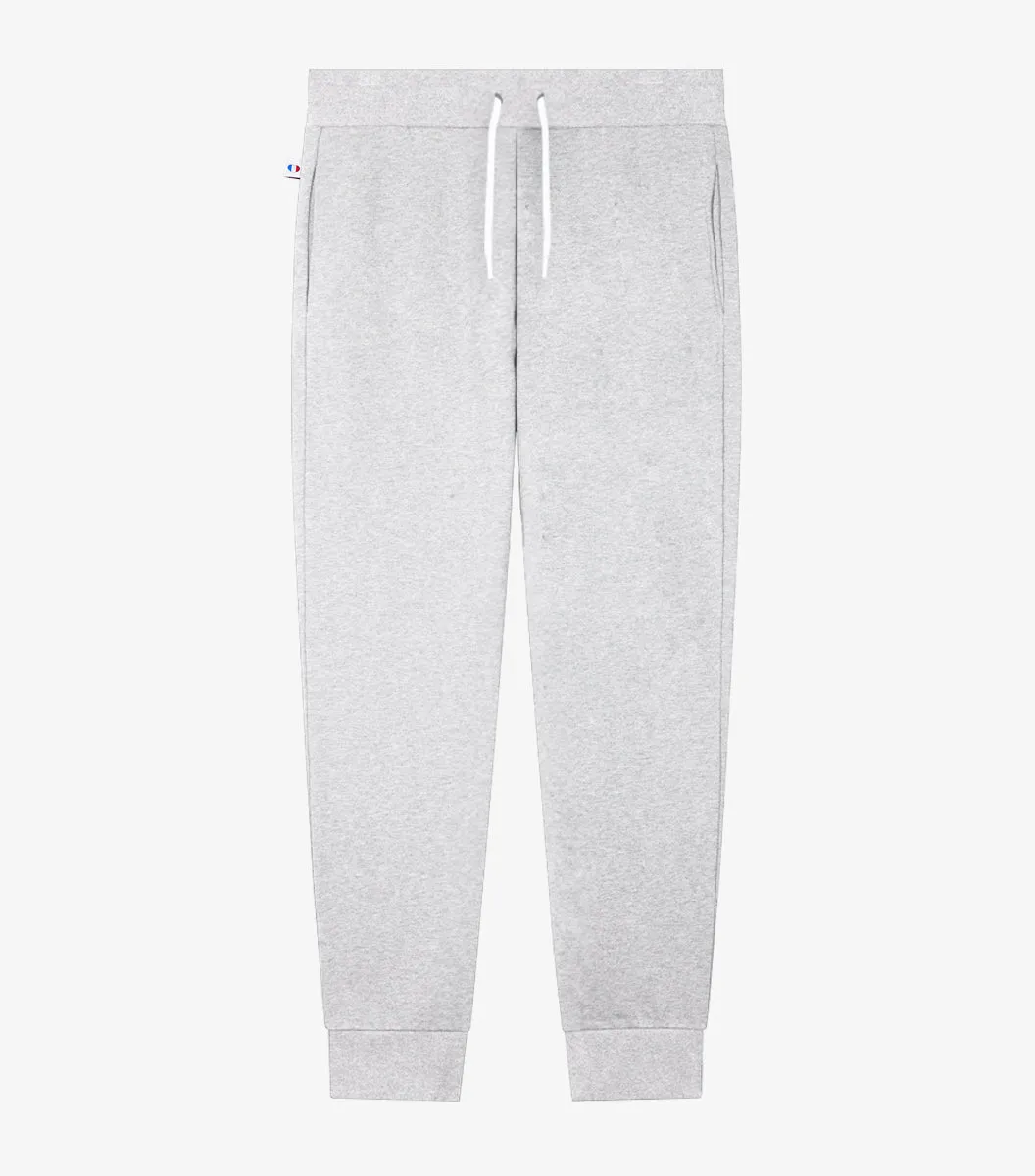 Cocorico Intemporel jogging homme gris chiné coton
