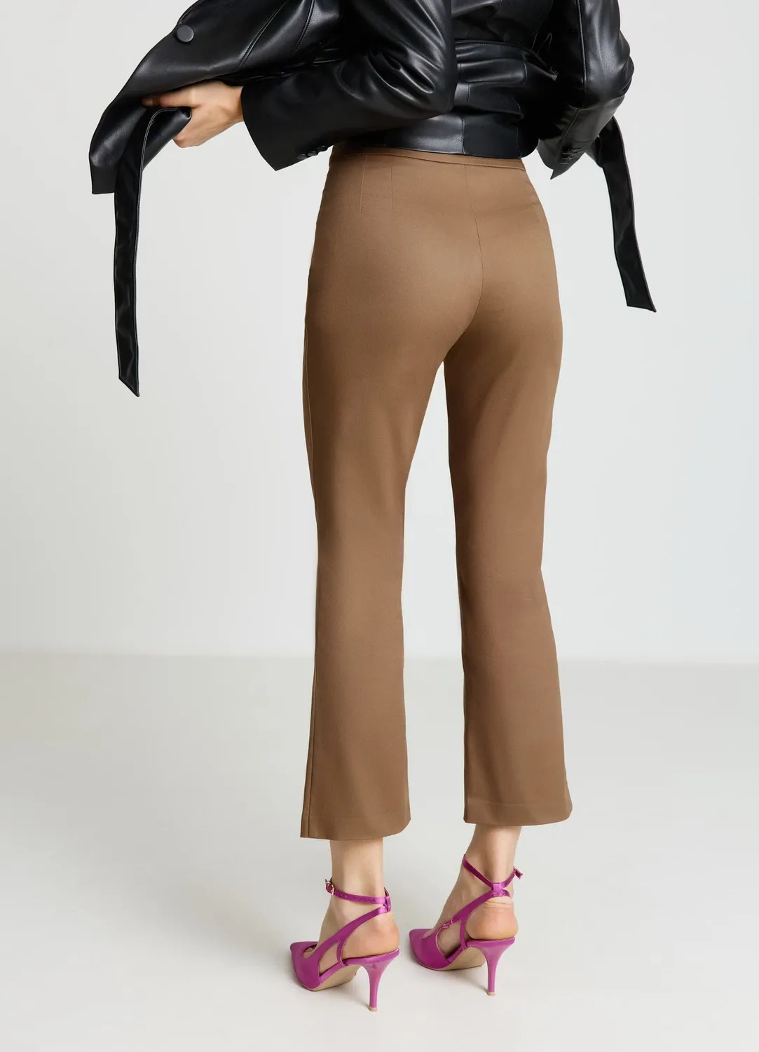 Calliope pantalon cropped flare coton taille S