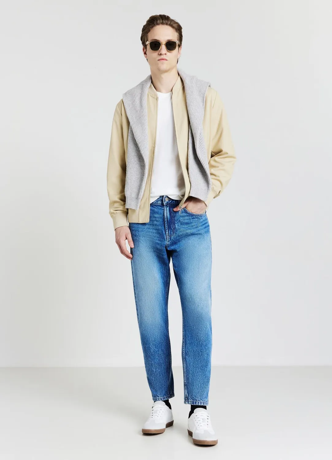 Calliope jean cropped pantalon homme cheville