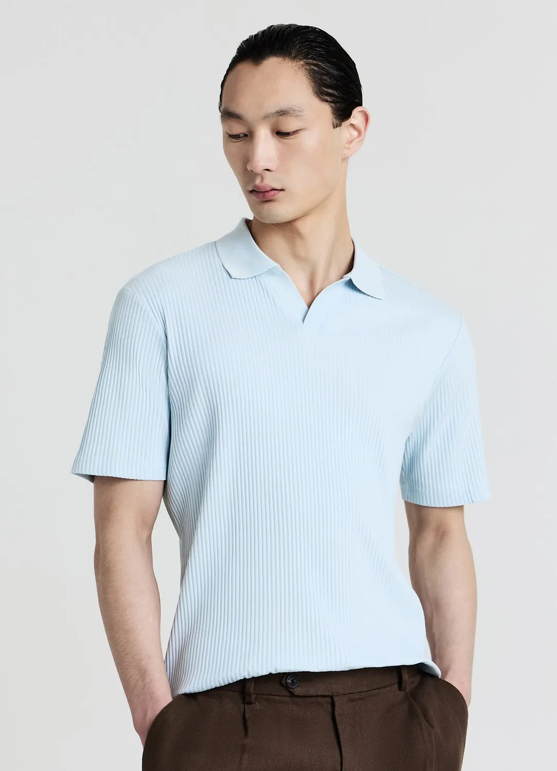 Calliope polo homme coton côtelé regular