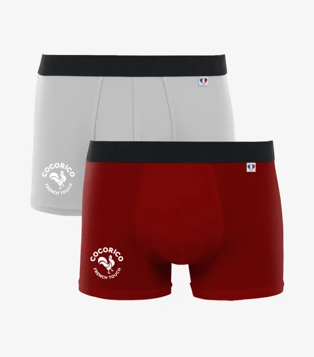 Cocorico Duo Coq Français boxer homme x2 coton