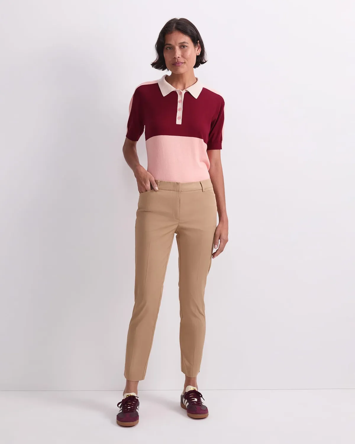 Sportscraft Evie pantalon capri coton femme infroissable