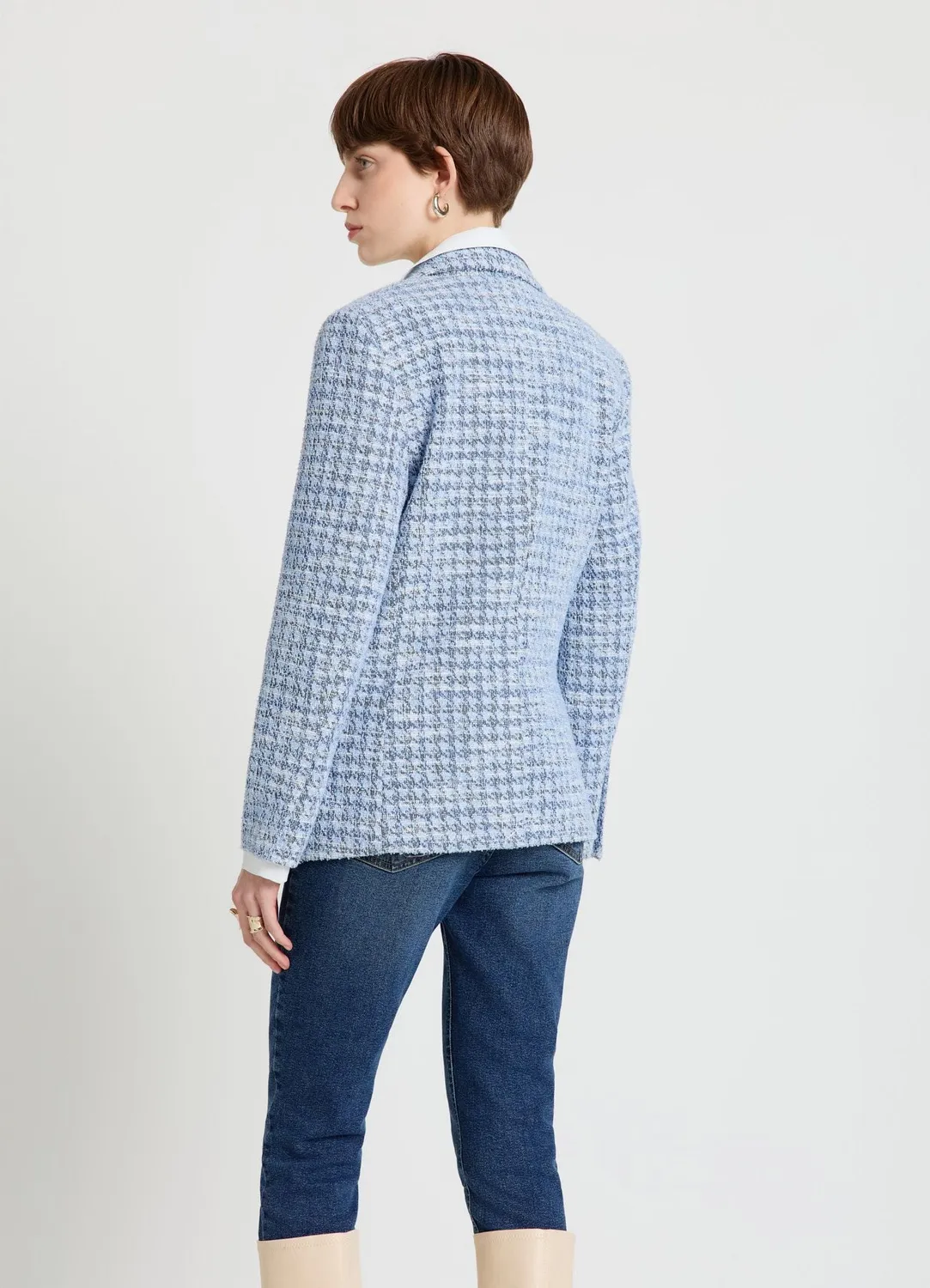 Calliope veste tweed femme double boutonnage
