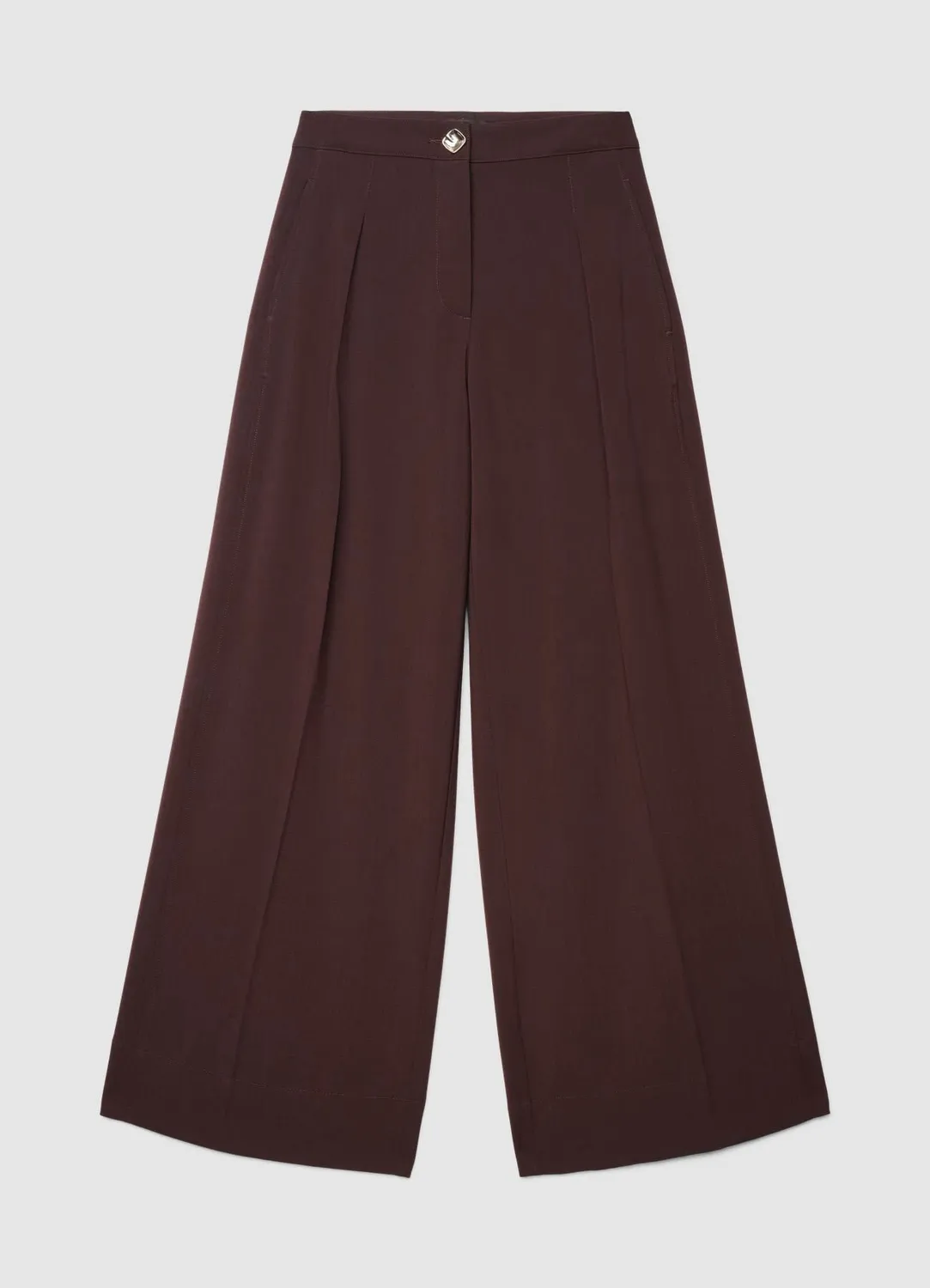 Calliope pantalon palazzo à pinces large fluide femme