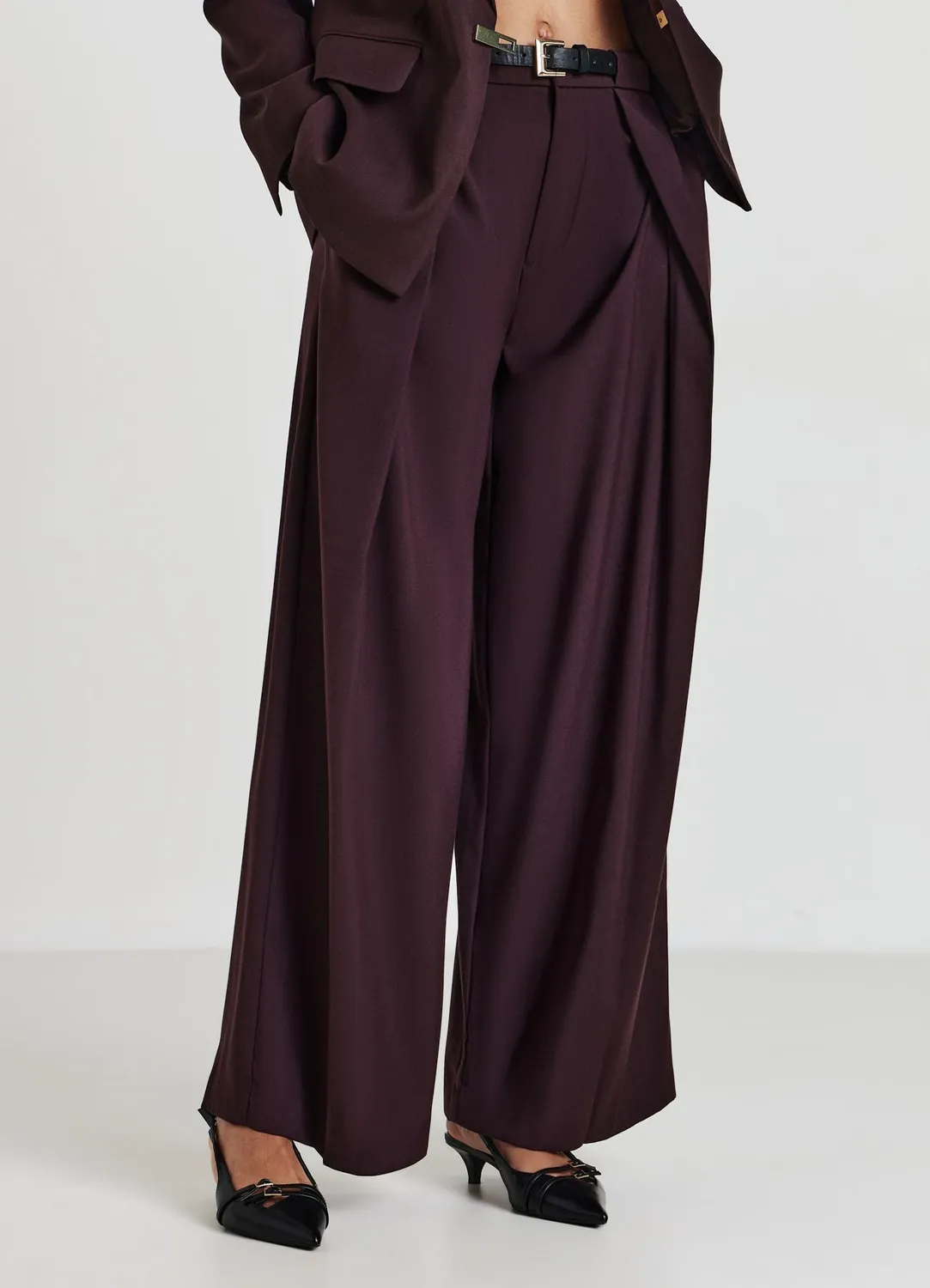 Calliope Pantalon Palazzo Femme Uni