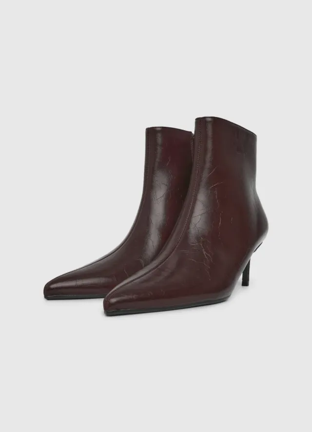 Calliope bottines similicuir zip talon 6 cm