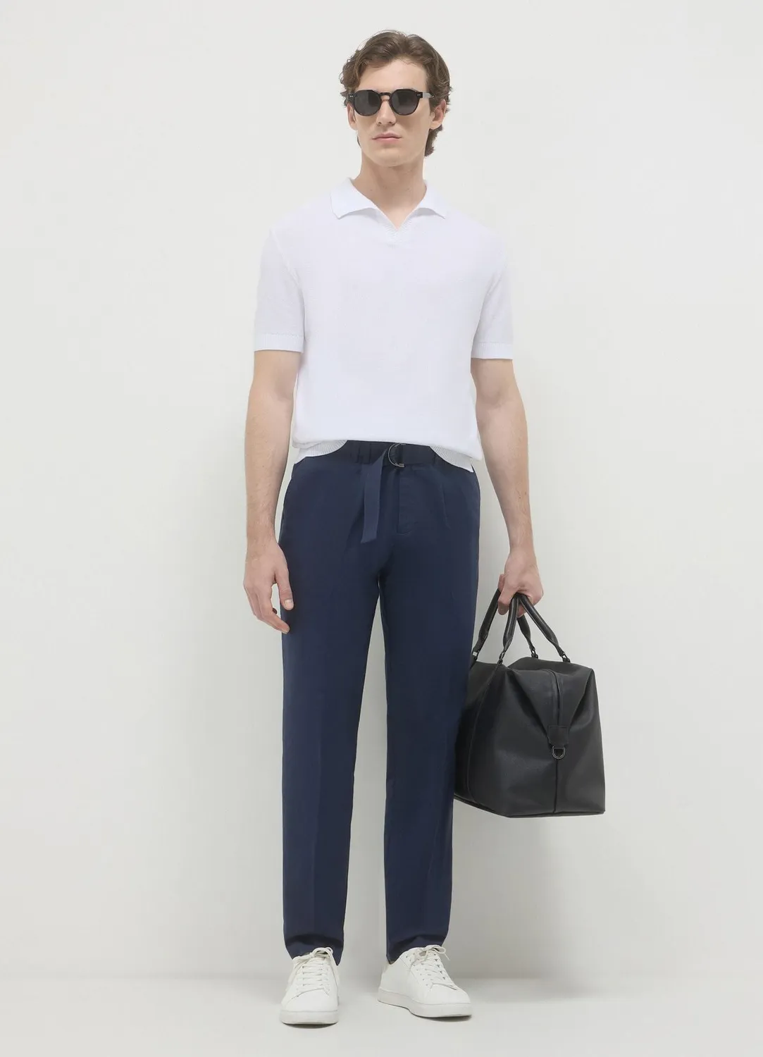Calliope polo homme coton uni manches courtes