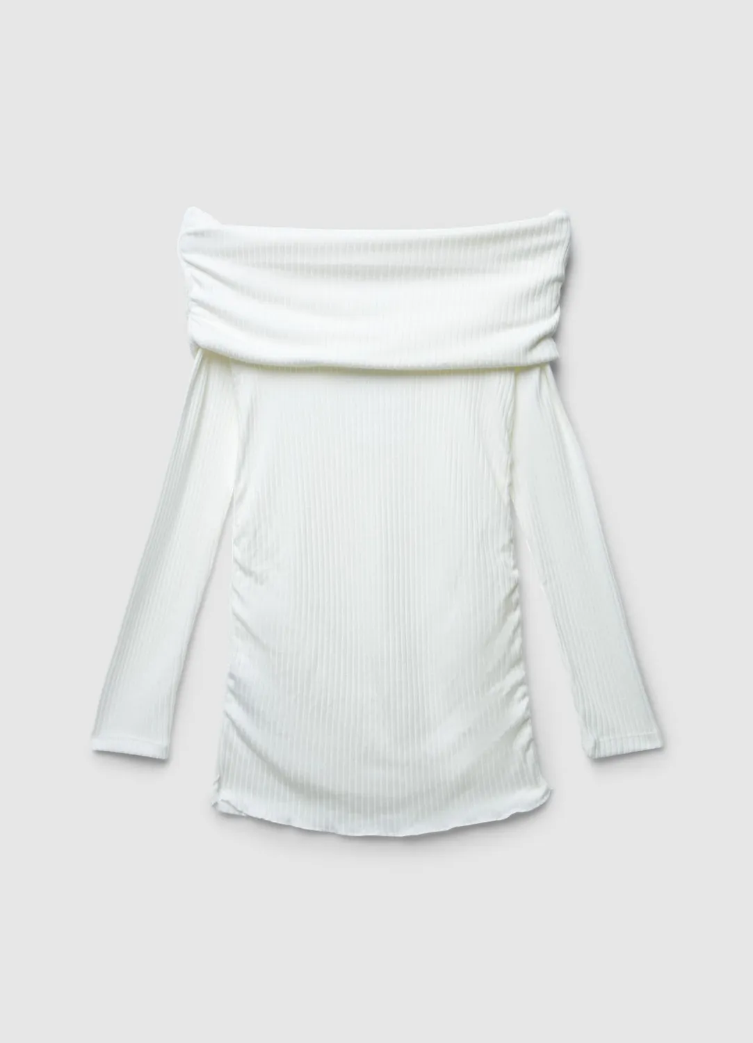 Calliope t-shirt épaules dénudées femme côtelé