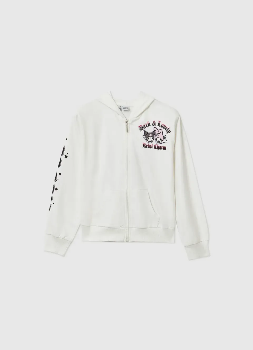 Calliope sweat Kuromi fille zippé capuche