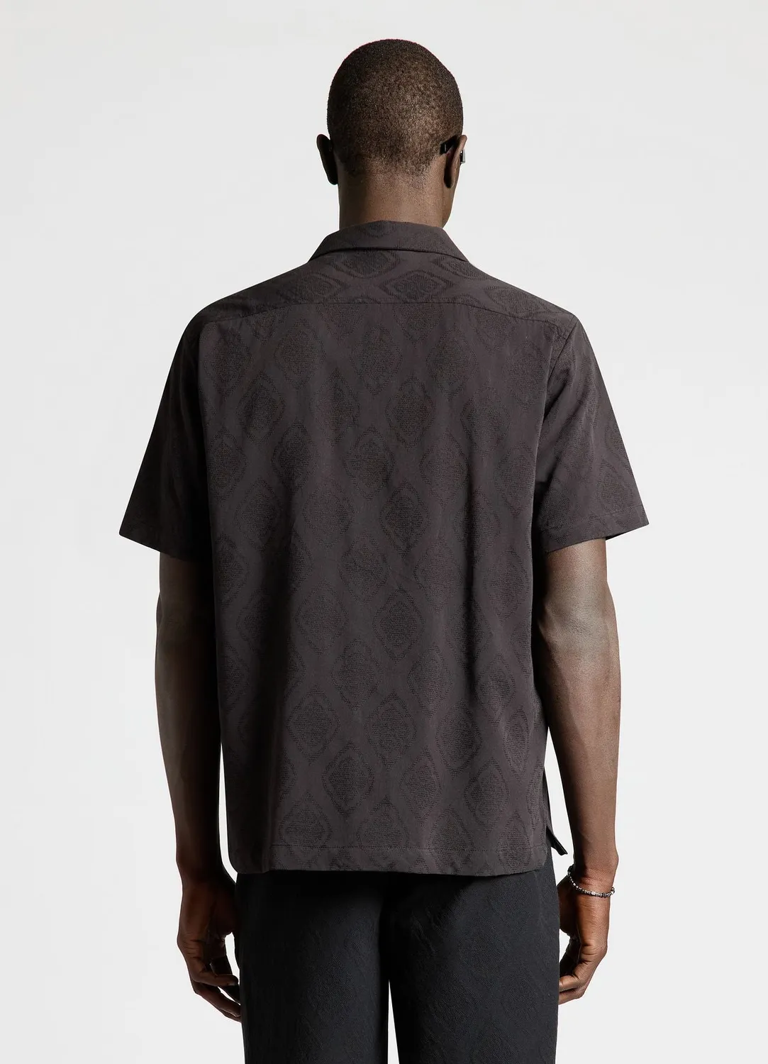 Calliope Chemise Bowling Jacquard Homme Manches Courtes