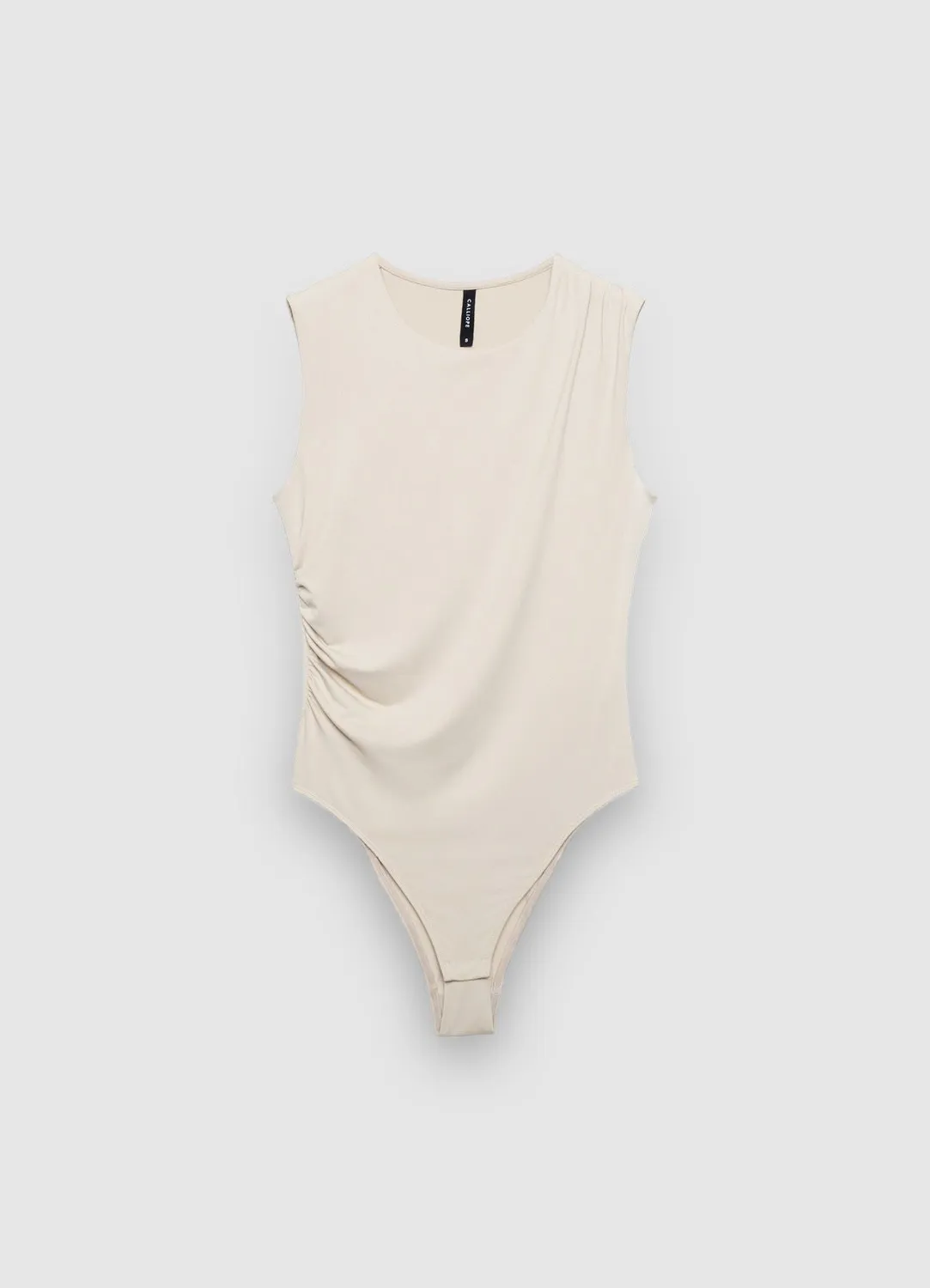 Calliope body femme col rond froncé sans manches