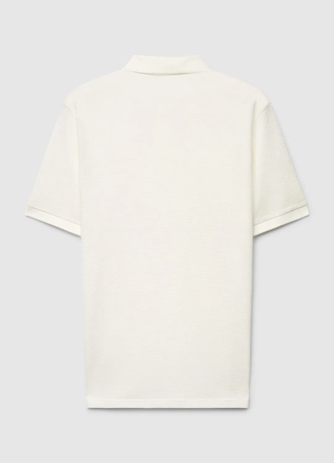 Calliope polo homme uni manches courtes col boutonné