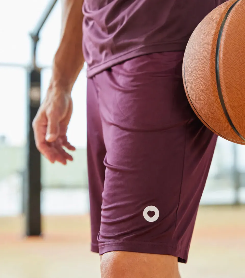 Cocorico Boost short sport homme bordeaux respirant