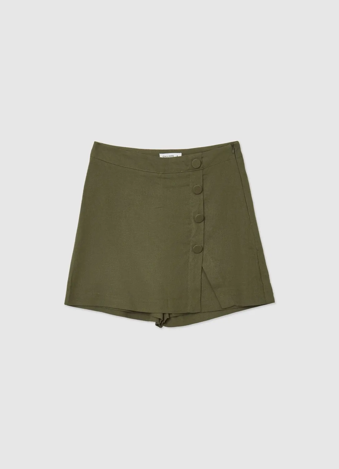 Calliope jupe pantalon unie femme coupe droite