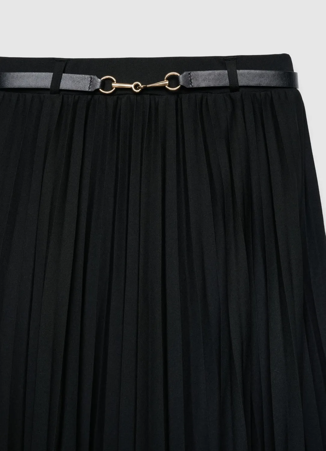 Calliope Jupe midi plissée femme ceinture évasée