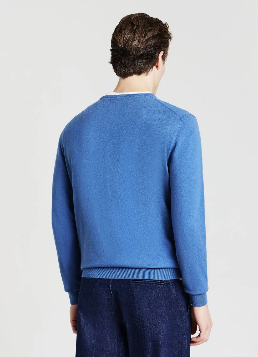 Calliope pull col rond contraste homme