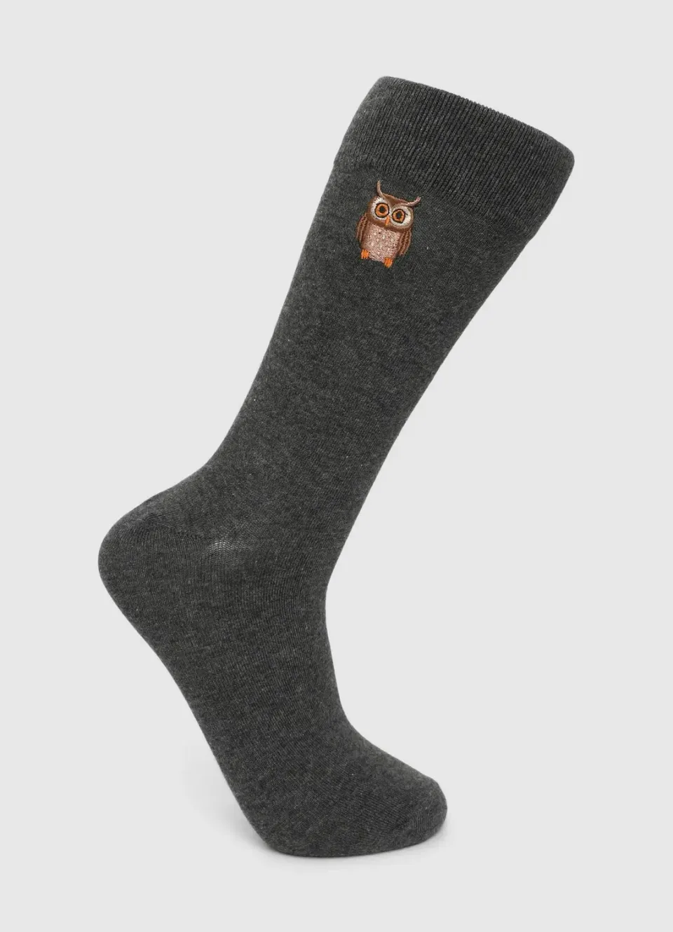 Calliope chaussettes courtes broderie hibou homme