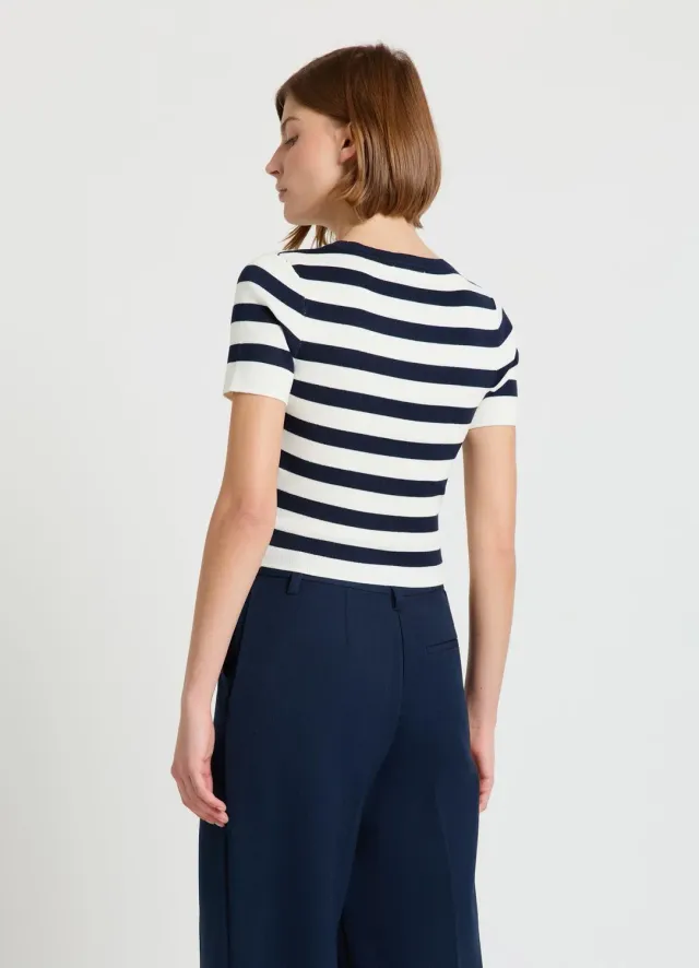Calliope T-shirt Rayé Femme Manches Courtes
