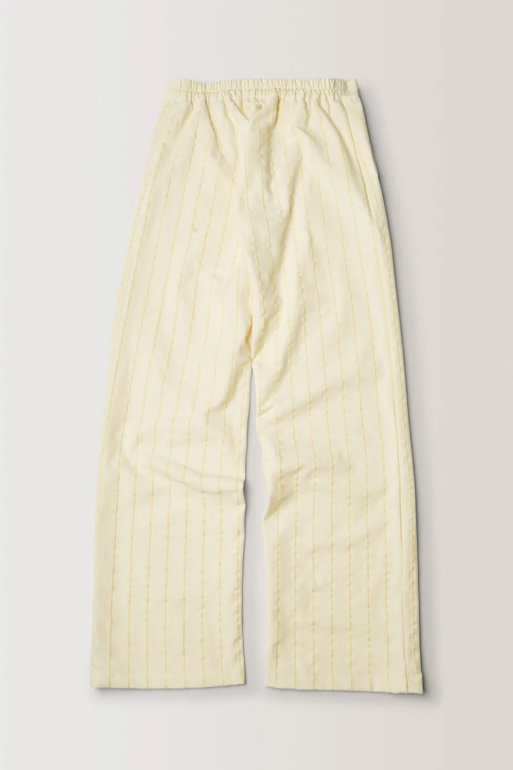 Erevan Capon Crème pantalon jacquard coton