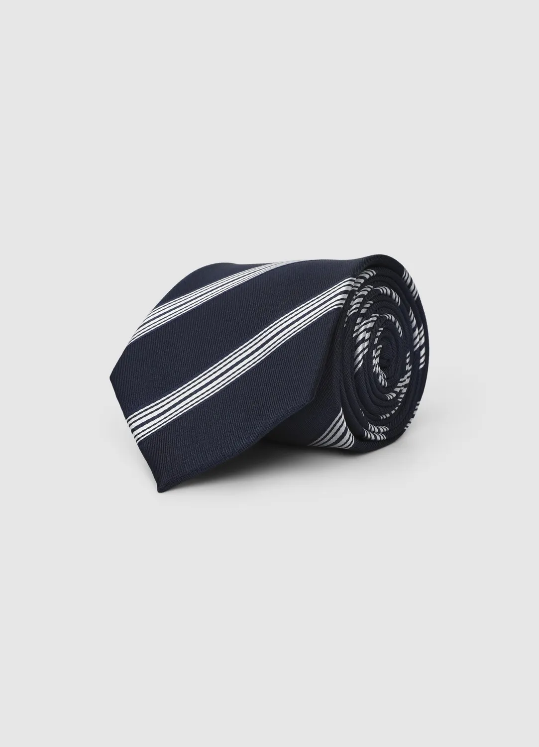 Calliope cravate homme rayures diagonales fine