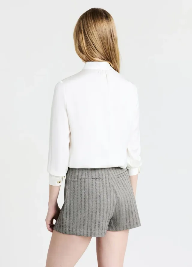 Calliope jupe-culotte femme chevrons fente XS à L