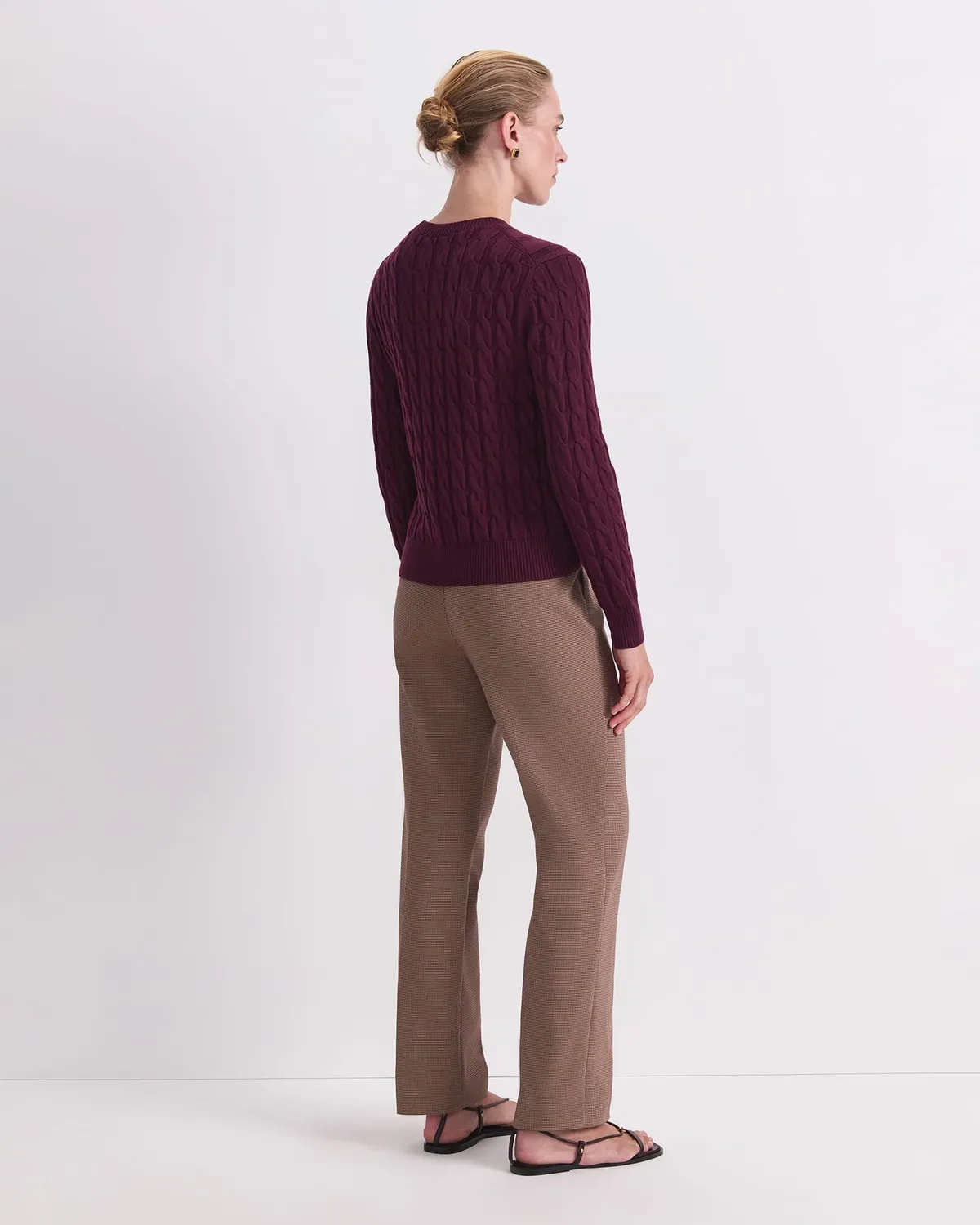 Sportscraft Merino Cable Sweater pull laine mérinos