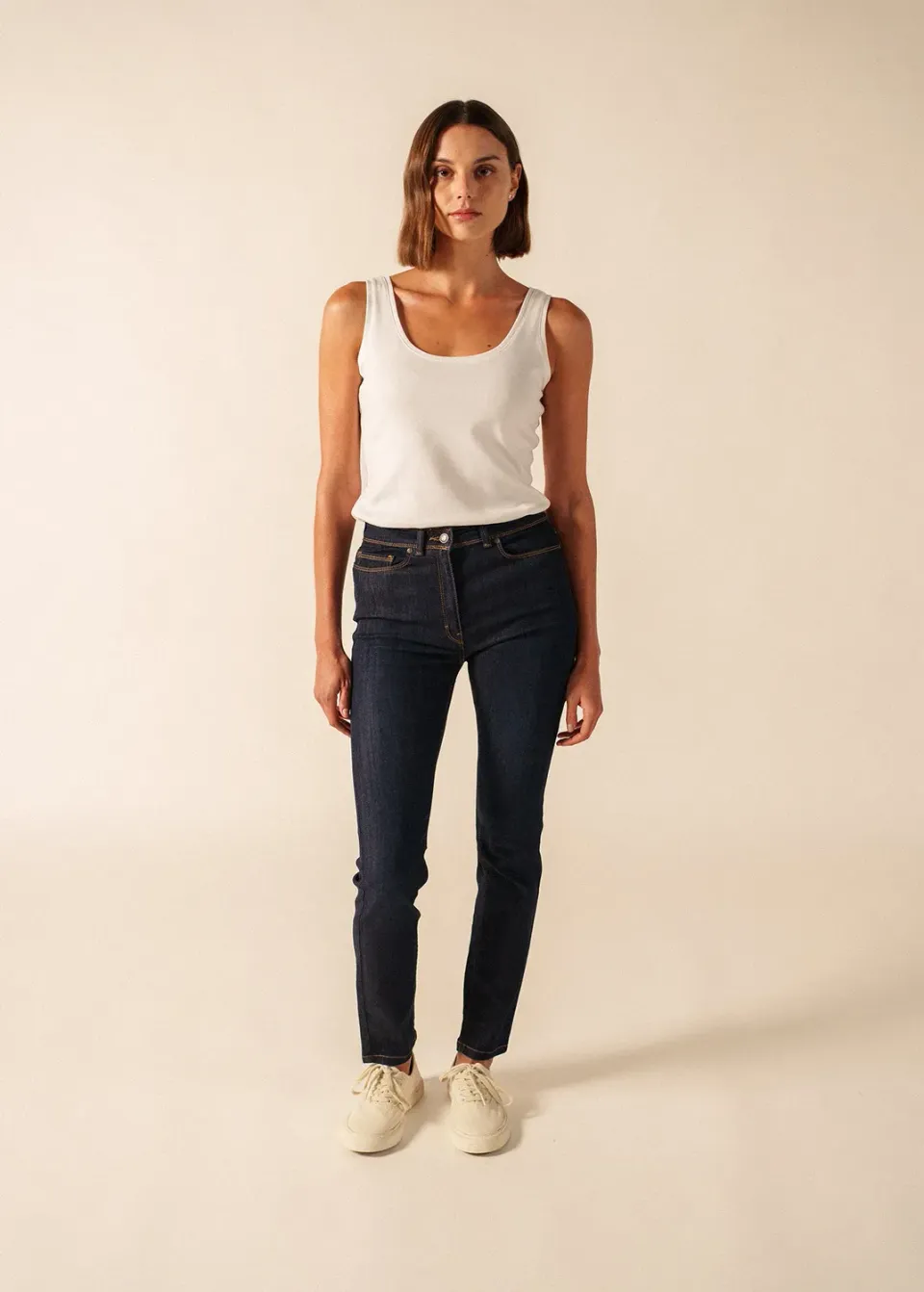 Saint James Mimosa jean slim brut extensible femme