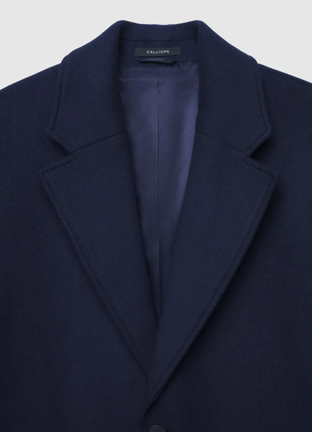 Calliope Atelier manteau homme monopetto revers élégant
