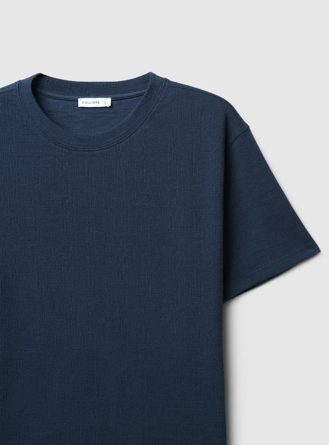 Calliope t-shirt devoré homme coton col rond