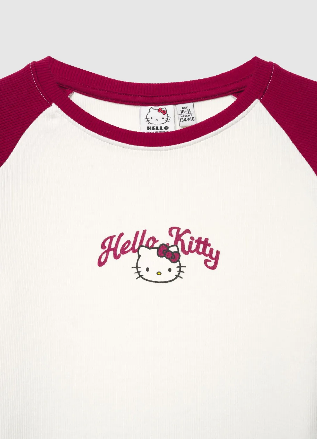 Calliope t-shirt Hello Kitty fille manches raglan