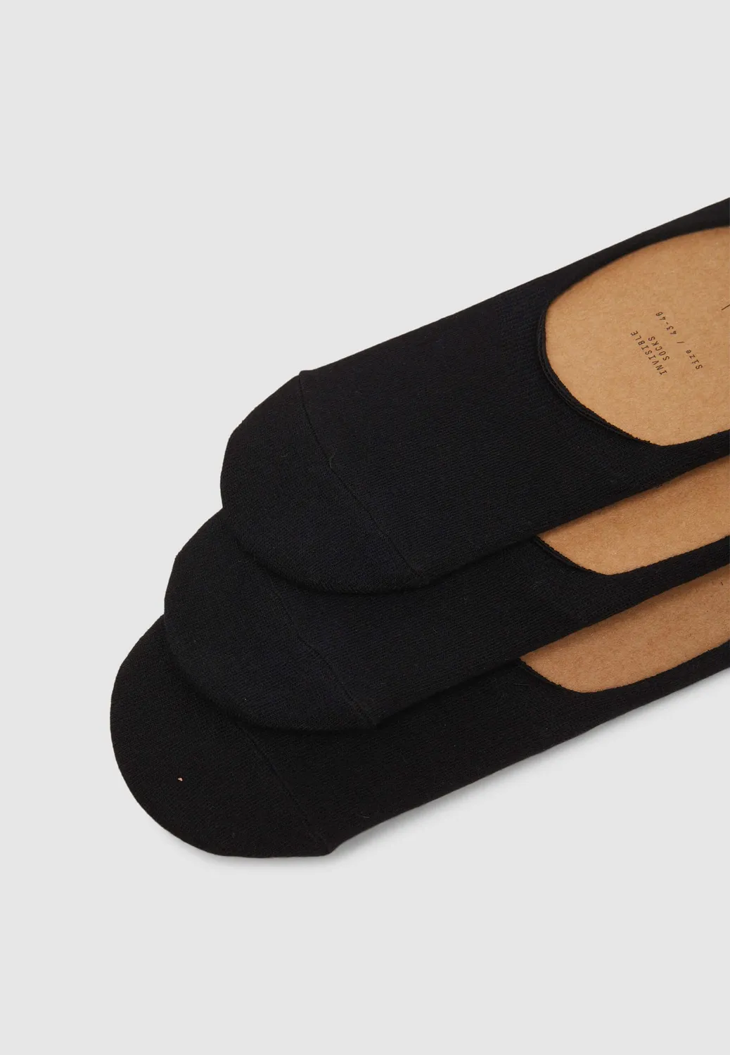 Calliope Pack 3 socquettes invisibles homme unies