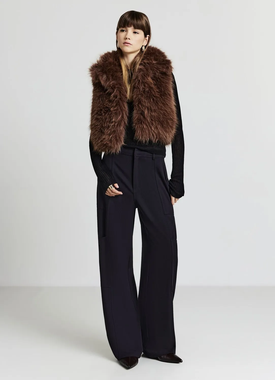Calliope gilet effet fourrure femme