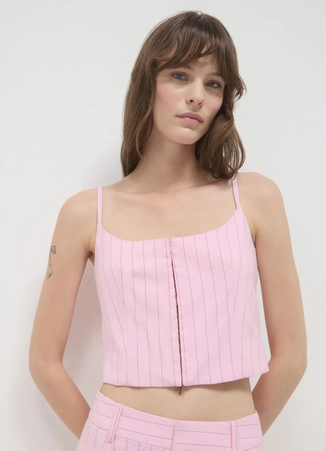 Calliope gilet rayé femme bretelles fines