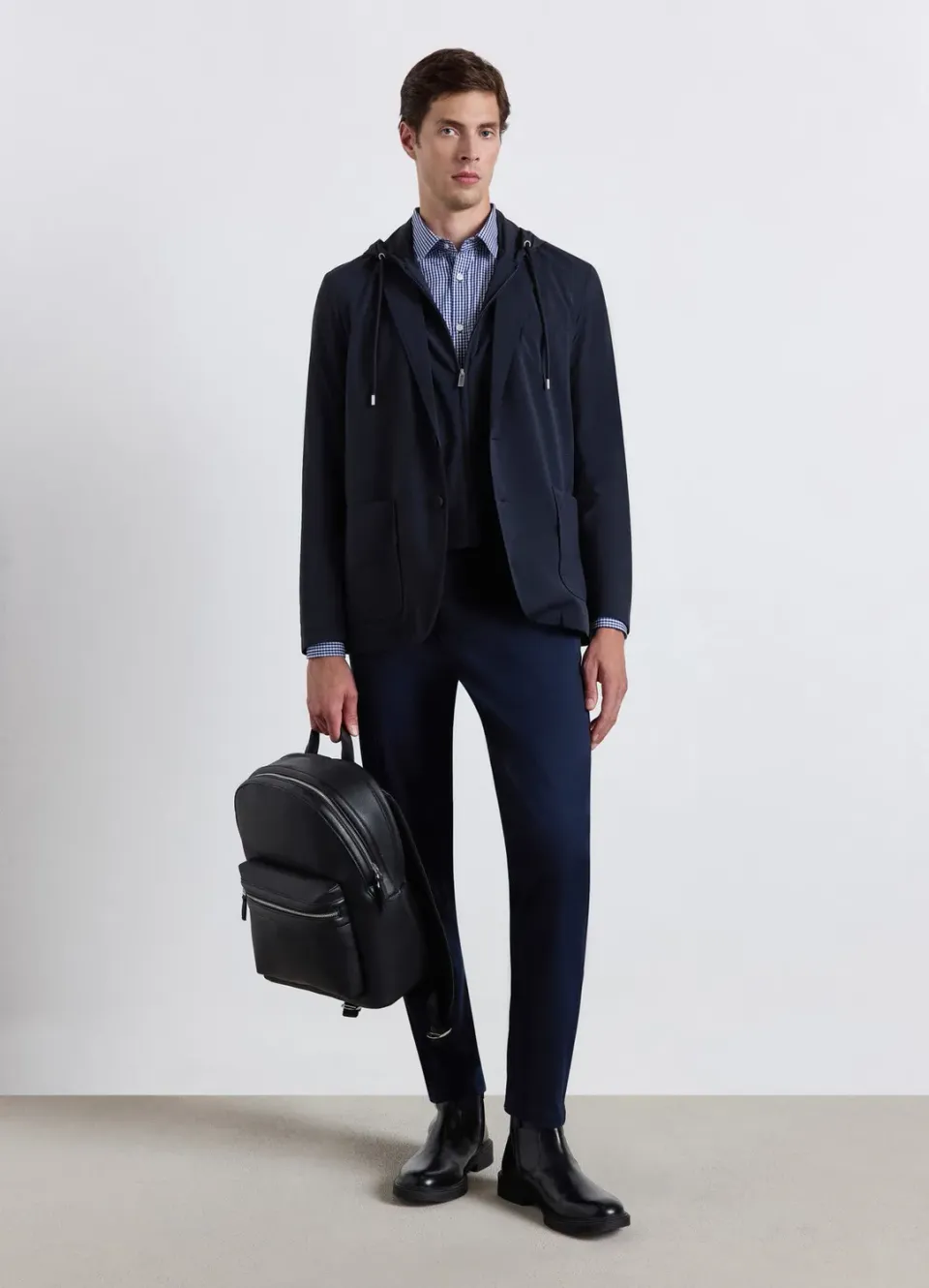 Calliope veste homme capuche boutonnée poches