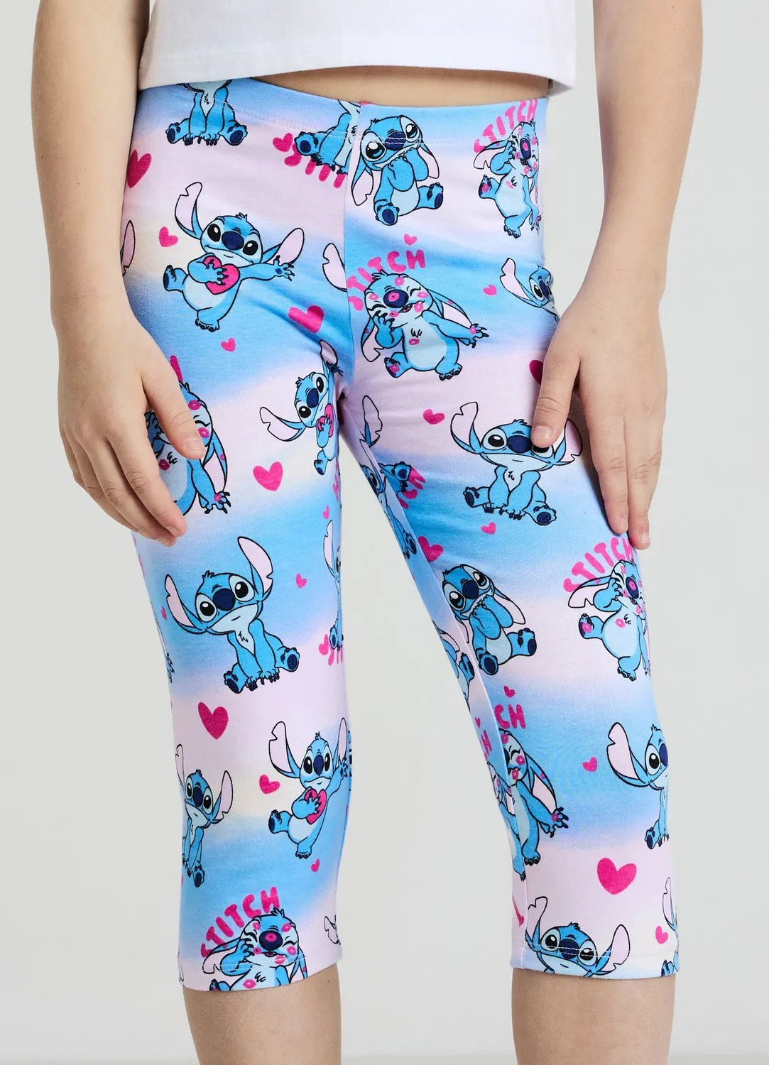 Calliope leggings fille coton imprimé Stitch