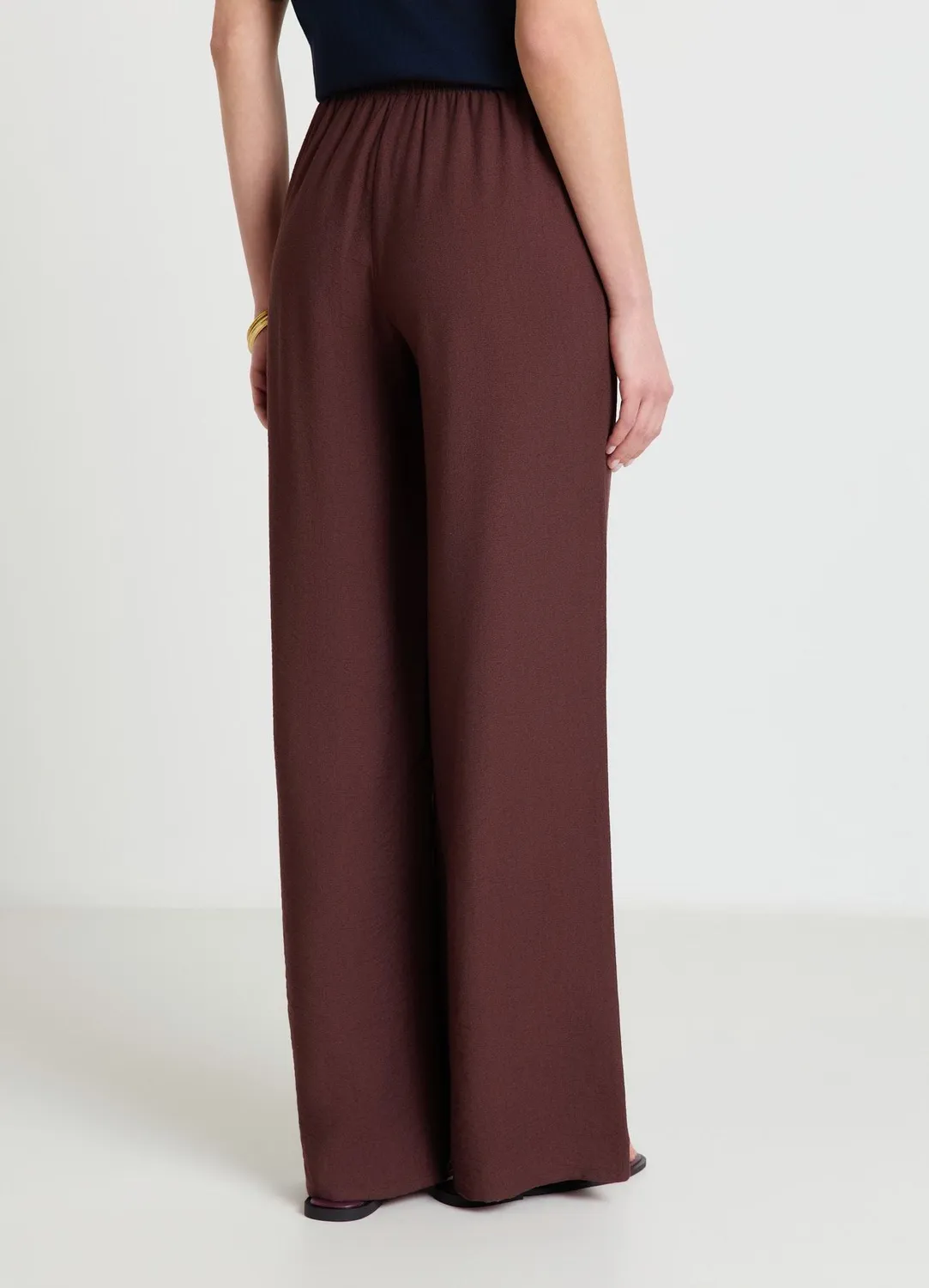Calliope pantalon palazzo femme coulisse large