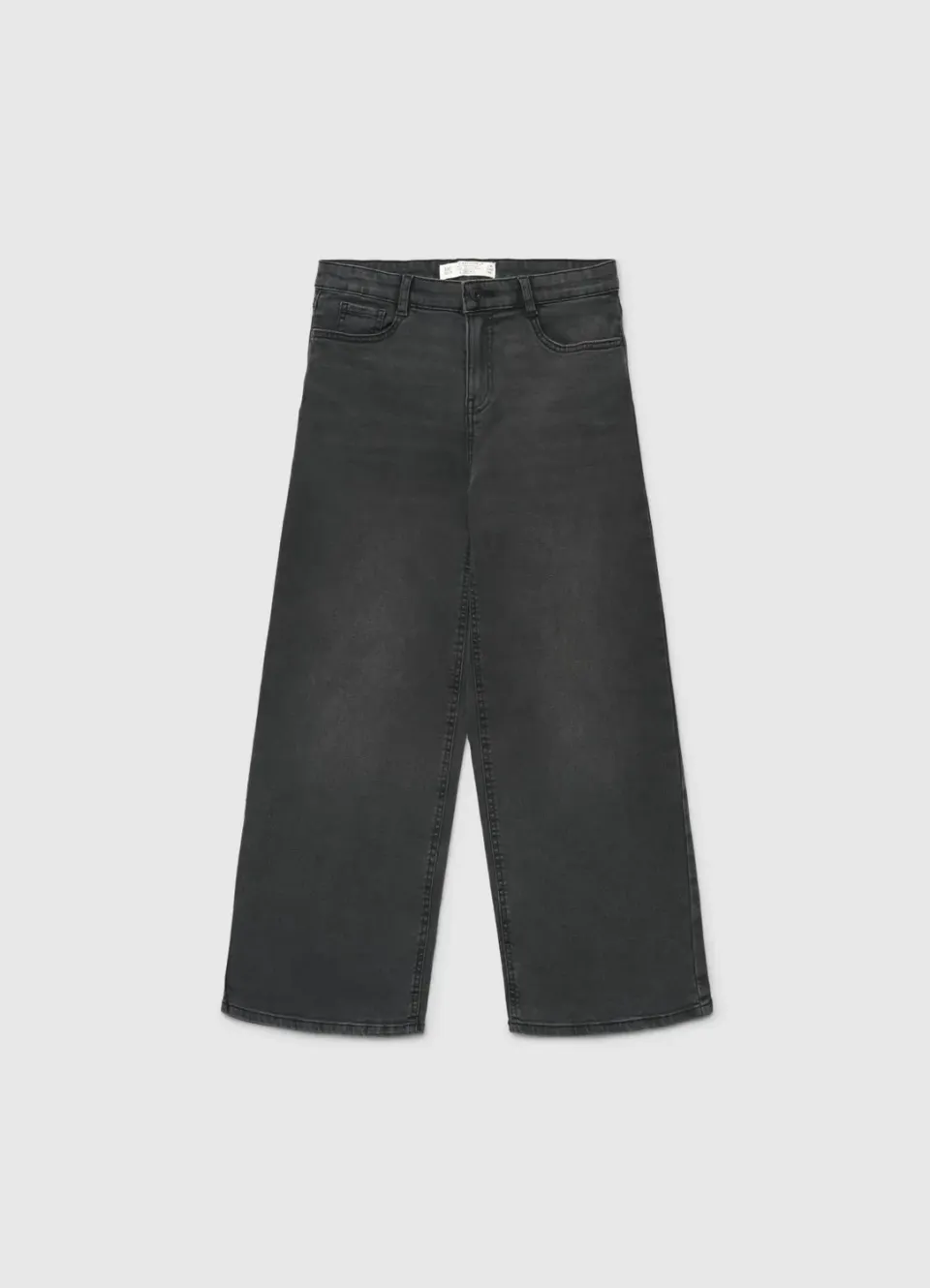 Calliope jean wide leg fille taille haute uni