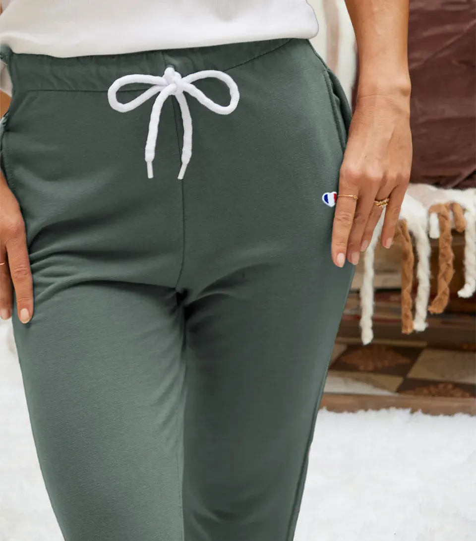 Cocorico Iconique Sauge jogging femme XS-XXL coton