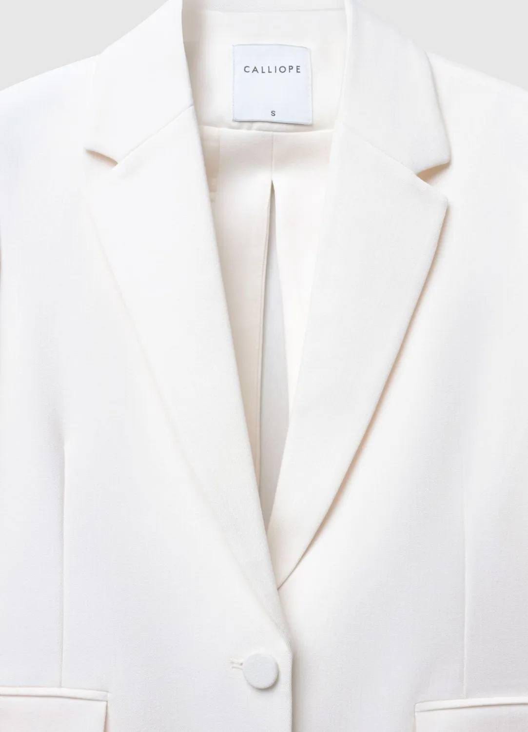 Calliope blazer droit dos ouvert femme cérémonie