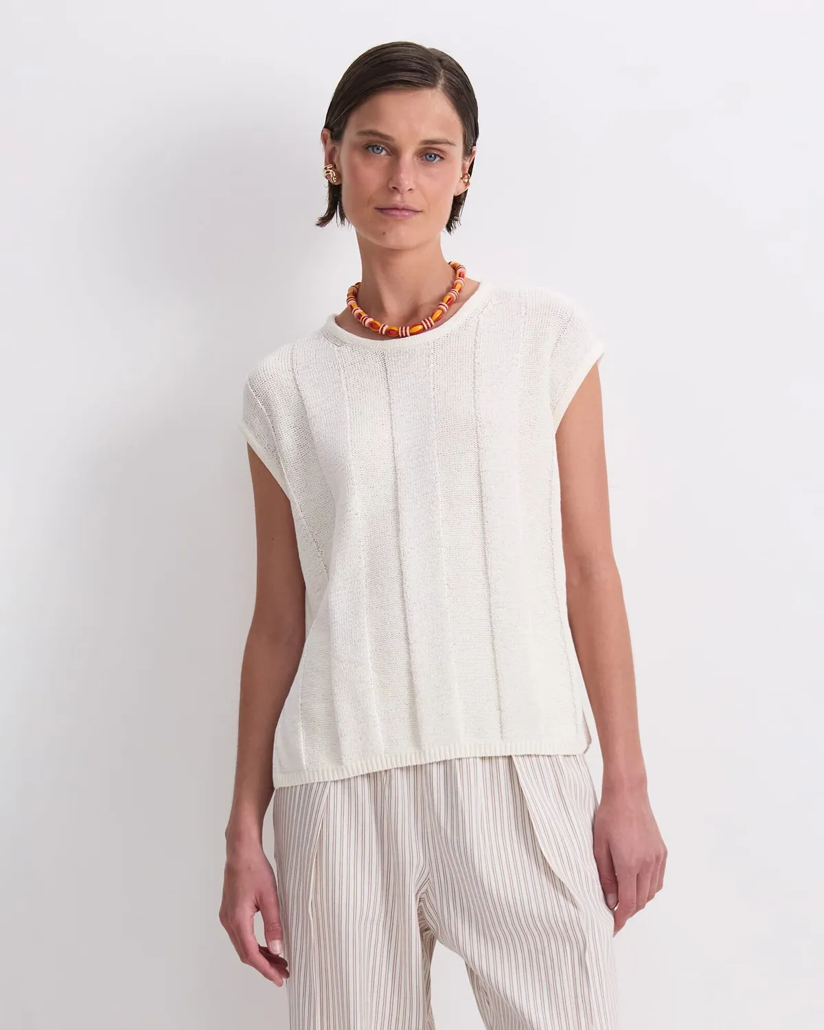 Sportscraft Josie pull coton fentes côtés relax