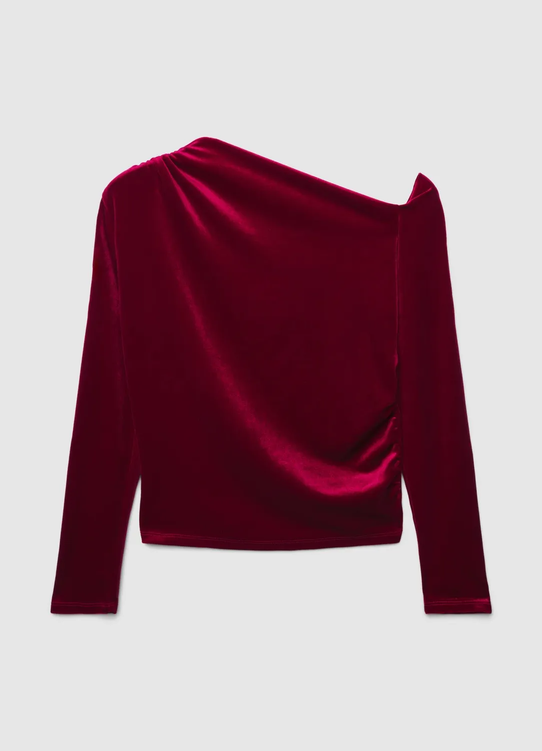 Calliope top asymétrique drapé femme uni