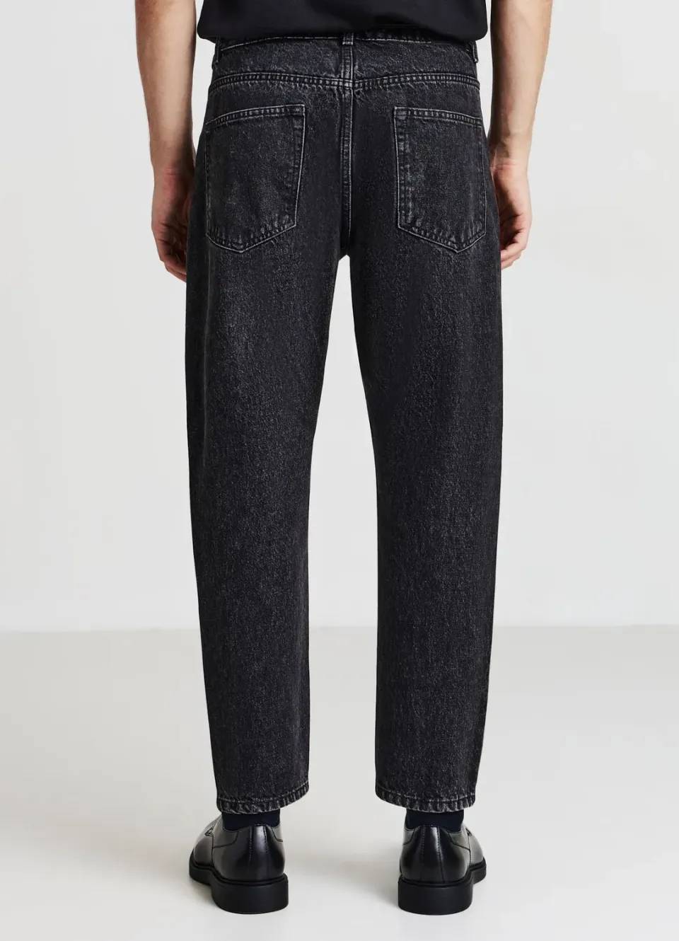 Calliope Cropped jean homme coupe courte poches
