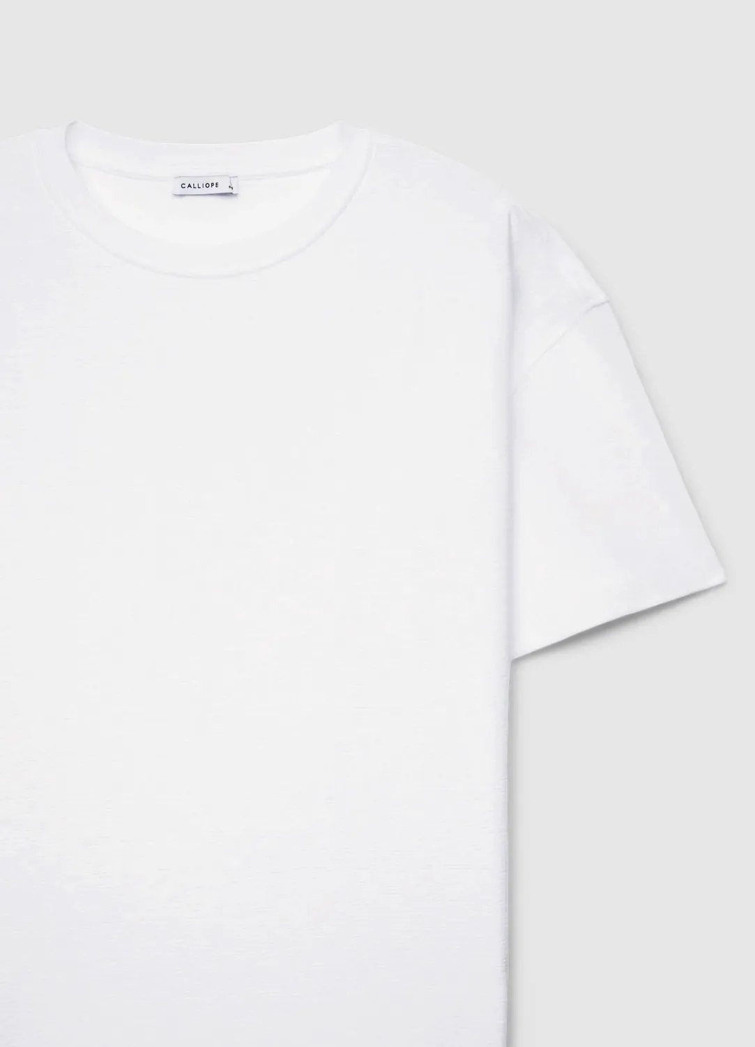 Calliope t-shirt boxy homme uni col rond