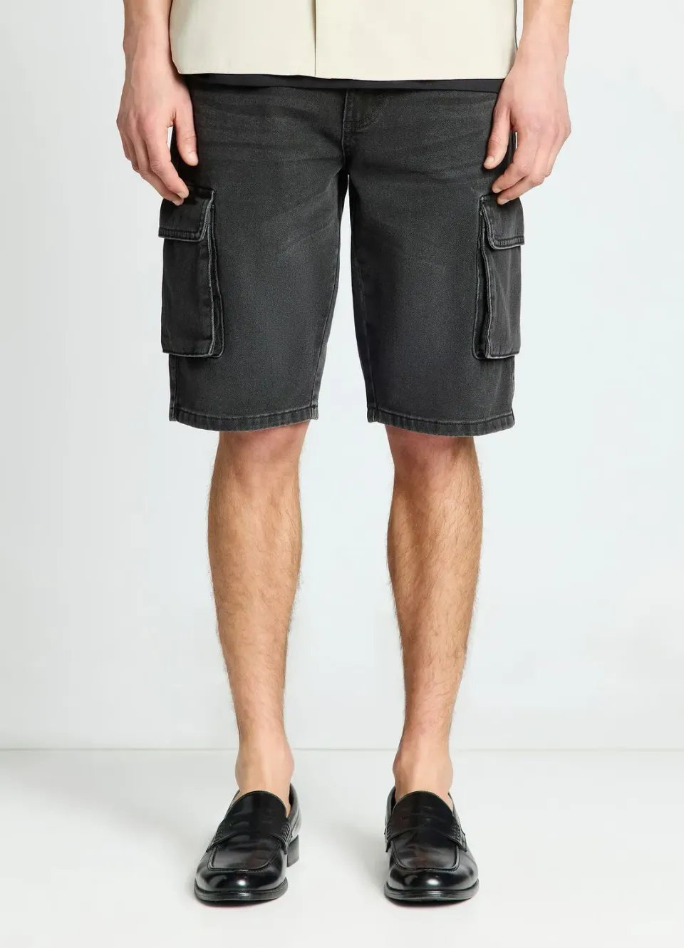 Calliope bermuda homme jean cargo regular poches