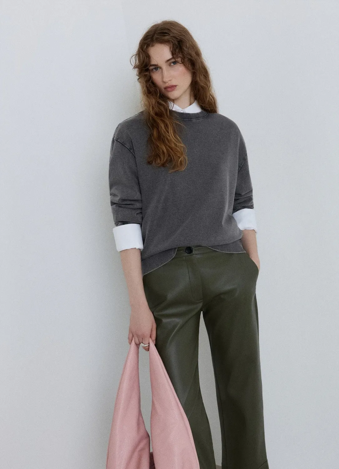 Calliope sweat col rond femme uni oversize