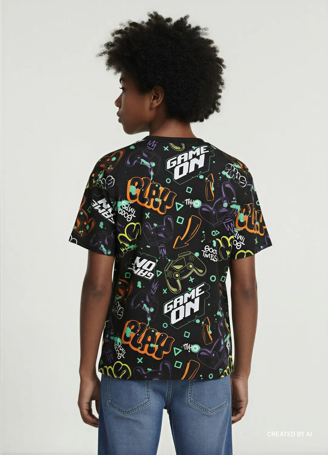 Calliope t-shirt over garçon gaming 10-11 ans