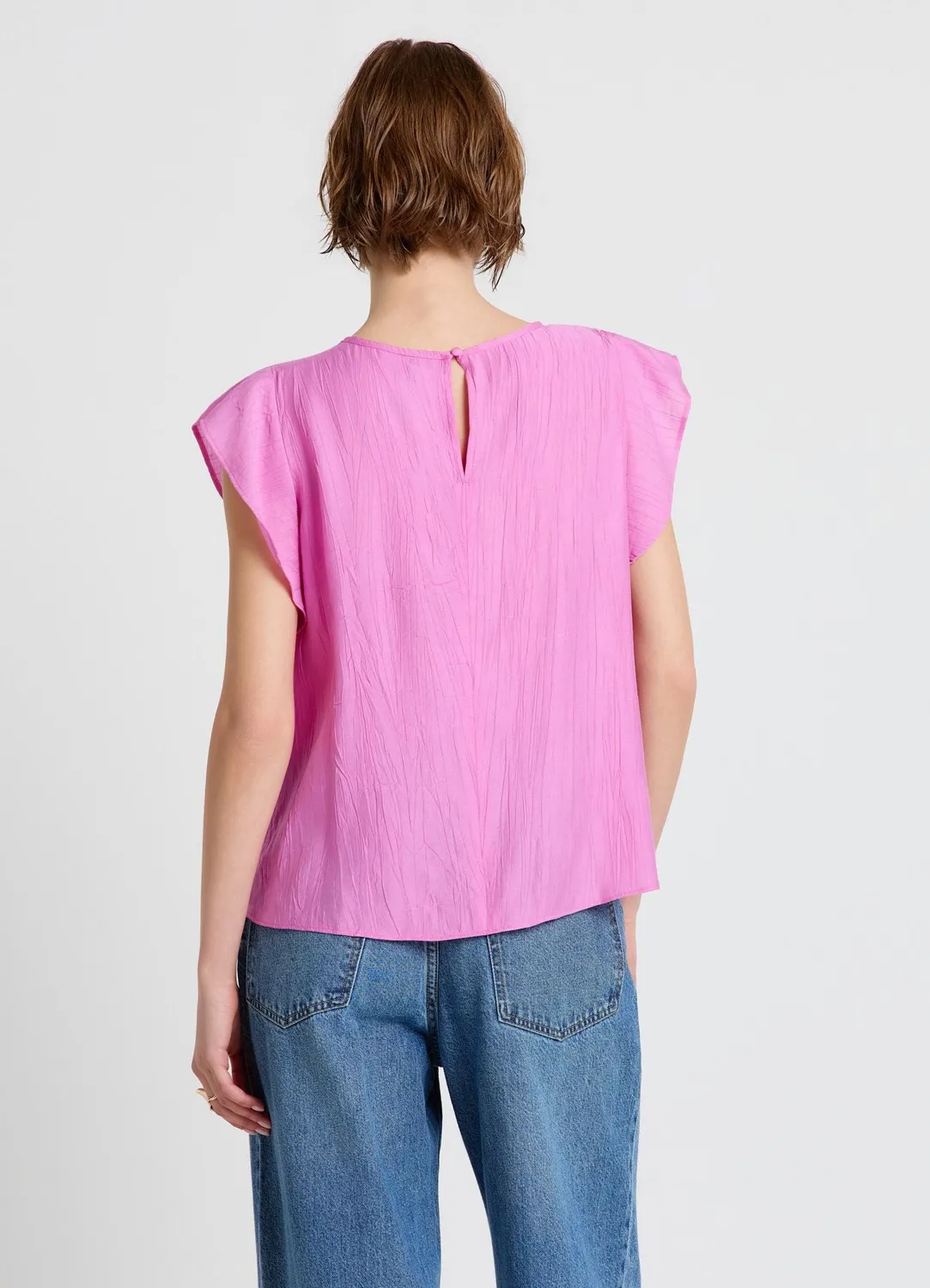 Calliope blouse volants chemisier uni femme